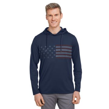 Puma Golf 537474 Men's Volition Striped Hooded Pullover