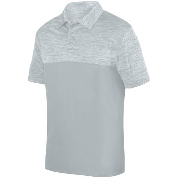 Augusta Sportswear 5412 Adult Shadow Tonal?Heather Polo - SILVER
