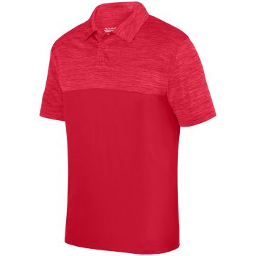 Augusta Sportswear 5412 Adult Shadow Tonal?Heather Polo - RED