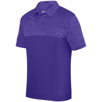 Augusta Sportswear 5412 Adult Shadow Tonal?Heather Polo - PURPLE