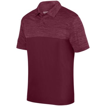 Augusta Sportswear 5412 Adult Shadow Tonal?Heather Polo - MAROON