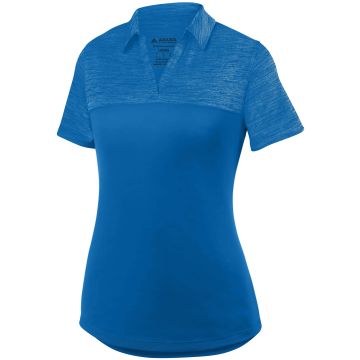 Augusta Sportswear 5413 Ladies Shadow Tonal Heather Polo - ROYAL