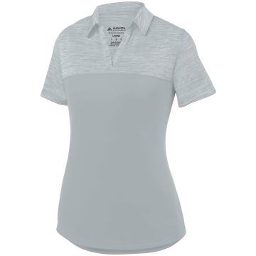 Augusta Sportswear 5413 Ladies Shadow Tonal Heather Polo - SILVER