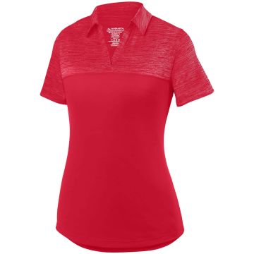 Augusta Sportswear 5413 Ladies' Shadow Tonal?Heather Polo - RED