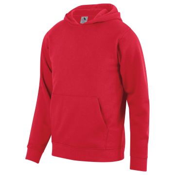 Augusta Sportswear 5415 Youth Fleece Hoodie - RED