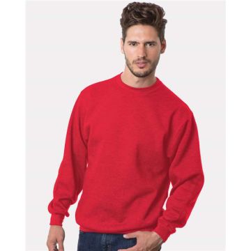 Bayside 1102 USA-Made Crewneck Sweatshirt - S - Red