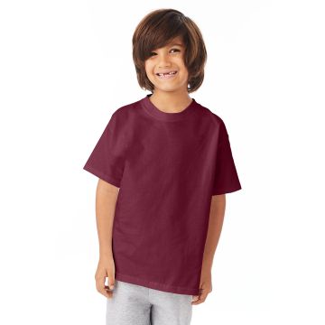 Hanes 54500 Youth Authentic-T T-Shirt - MAROON