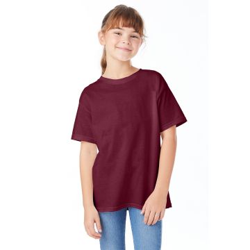 Hanes 5480 Youth Essential-T T-Shirt - MAROON