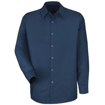 Red Kap SP16L Specialized Pocketless Long Sleeve Workshirt Long Sizes - XLT - White