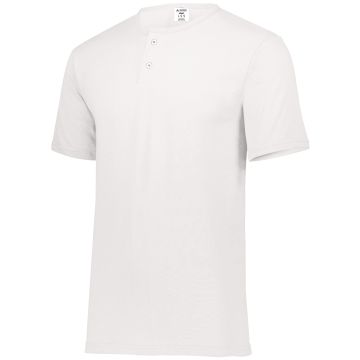 Augusta Sportswear 580 Two-Button Baseball Jersey - WHITE