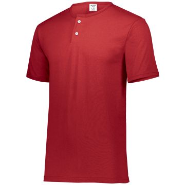 Augusta Sportswear 580 Two-Button Baseball Jersey - RED