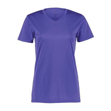 Augusta Sportswear 1790 Women's Nexgen Wicking V-Neck T-Shirt - S - Purple