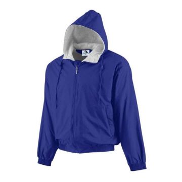 Augusta Sportswear 3281 Youth Hooded Taffeta Jacket - S - Purple