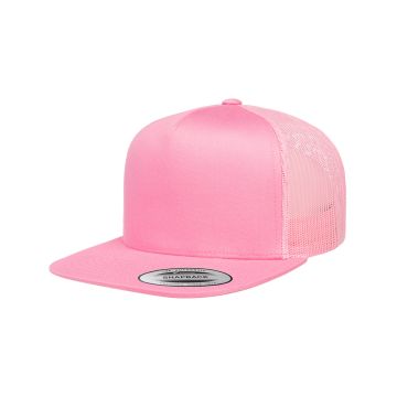 Yupoong 6006 Adult 5-Panel Classic Trucker Cap - PINK