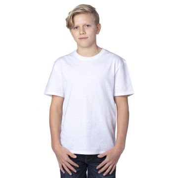 Threadfast Apparel 600A Youth Ultimate CVC T-Shirt - WHITE