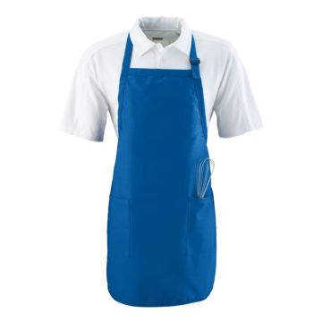 Augusta Sportswear 4350 Full Length Apron with Pockets - One Size - Royal