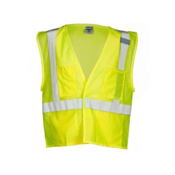 Kishigo 1083-1084 4 Pocket Hook-and-Loop Mesh Vest - 5XL - Lime