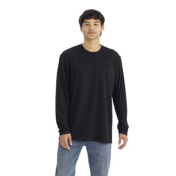 Next Level Apparel 6071 Men's Triblend Long-Sleeve Crew - BLACK