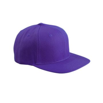 Yupoong 6089 Adult 6-Panel Structured Flat Visor Classic?Snapback - PURPLE