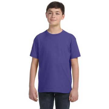 LAT 6101 Youth Fine Jersey T-Shirt - PURPLE
