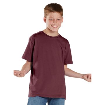 LAT 6101 Youth Fine Jersey T-Shirt - MAROON
