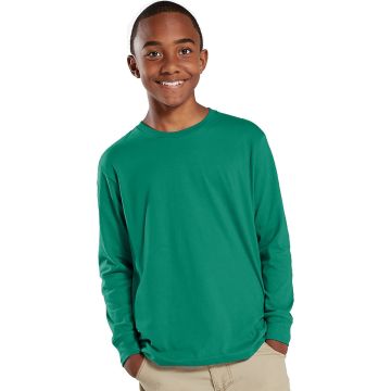 LAT 6201 Youth Fine Jersey Long-Sleeve T-Shirt - KELLY