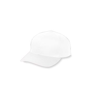 Augusta Sportswear 6206 Youth 6-Panel Cotton Twill Low Profile Cap - WHITE