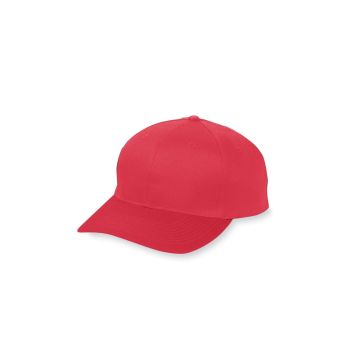 Augusta Sportswear 6206 Youth 6-Panel Cotton Twill Low Profile Cap - RED