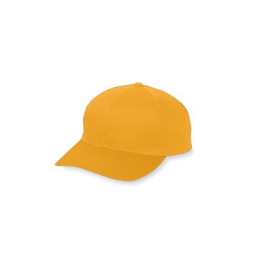 Augusta Sportswear 6206 Youth 6-Panel Cotton Twill Low Profile Cap - GOLD