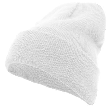 Augusta Sportswear 621K Knit Fold Over Beanie - WHITE