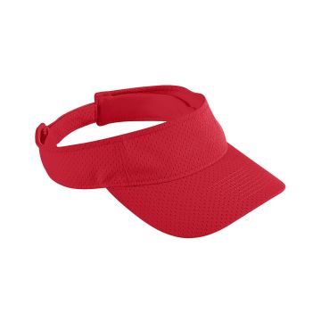 Augusta Sportswear 6228 Youth Athletic Mesh Visor - RED