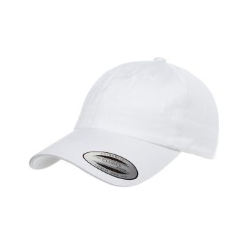 Yupoong 6245CM Adult Low-Profile Cotton Twill Dad Cap - WHITE