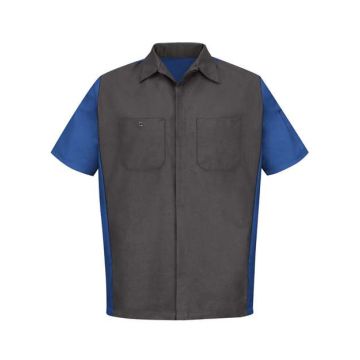Red Kap SY20L Short Sleeve Automotive Crew Shirt - Long Sizes