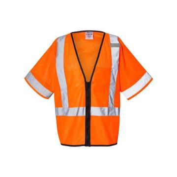 Kishigo 1567-1568 Economy Single Pocket Zipper Vest