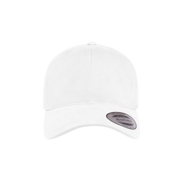 Yupoong 6363V Adult Brushed Cotton Twill Mid-Profile Cap - WHITE