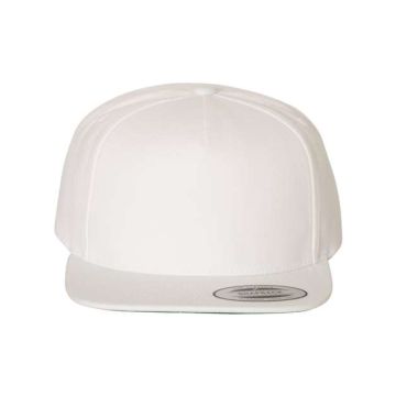 Yp Classics 5089M Premium Five-Panel Snapback Cap - Adjustable - White
