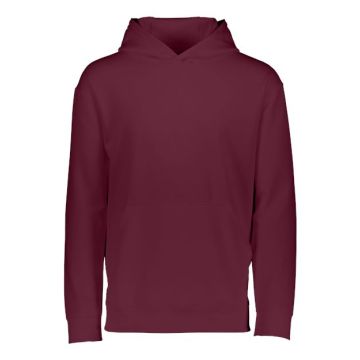 Augusta Sportswear 5506 Youth Wicking Fleece Hooded Sweatshirt - M - Maroon