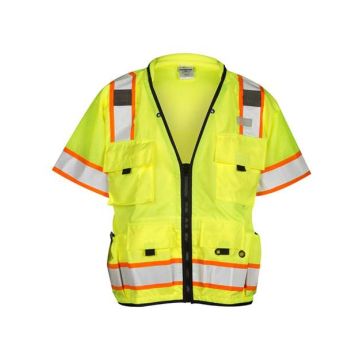 Kishigo S5010-5011 Professional Surveyors Vest - 5XL - Lime