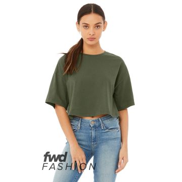Bella + Canvas 6482 FWD Fashion Women's Jersey Cropped T-Shirt