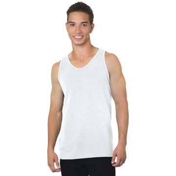 Bayside 6500 Men's 6.1 oz., 100% Cotton Tank Top - WHITE