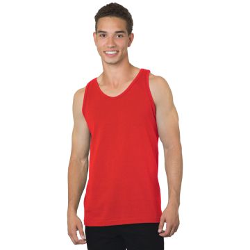 Bayside 6500 Men's 6.1 oz., 100% Cotton Tank Top - RED