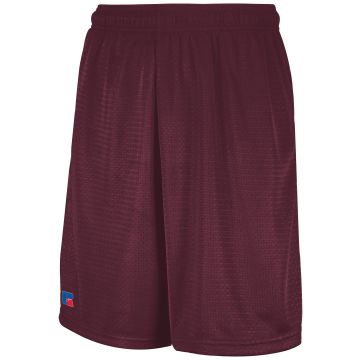 Augusta Sportswear 651AFM Mesh Shorts With Pockets - MAROON