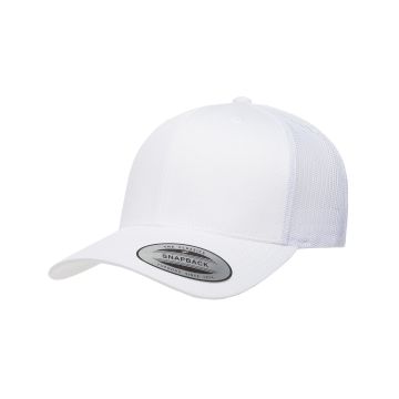 Yupoong 6606 Adult Retro Trucker Cap - WHITE