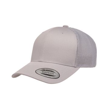 Yupoong 6606 Adult Retro Trucker Cap - SILVER