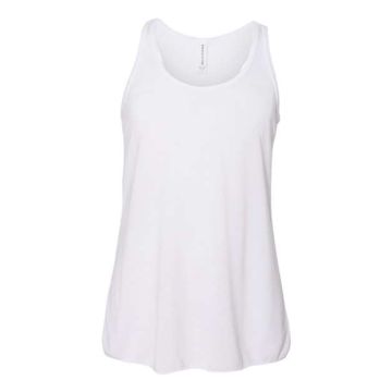 Bella + Canvas 8800Y Youth Flowy Racerback Tank - S - White