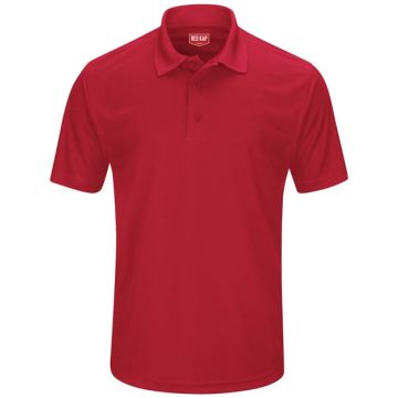 Red Kap SK96 Short Sleeve Performance Knit Pocketless Core Polo - S - White
