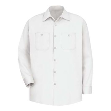 Red Kap SC30L Long Sleeve Uniform Shirt Long Size - L - White