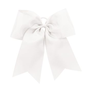 Augusta Sportswear 6701 Cheer Solid Grosgrain Hair Bow - WHITE