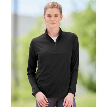 Augusta Sportswear 2787 Women's Attain Color Secure® Performance Quarter-Zip Pullover - M - Silver