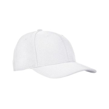 Yupoong 6789M Premium Curved Visor Snapback - WHITE